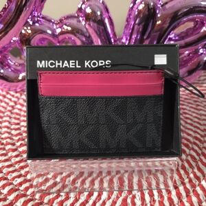 NIB Michael Kors Jet Set Dragonfruit Cardcase